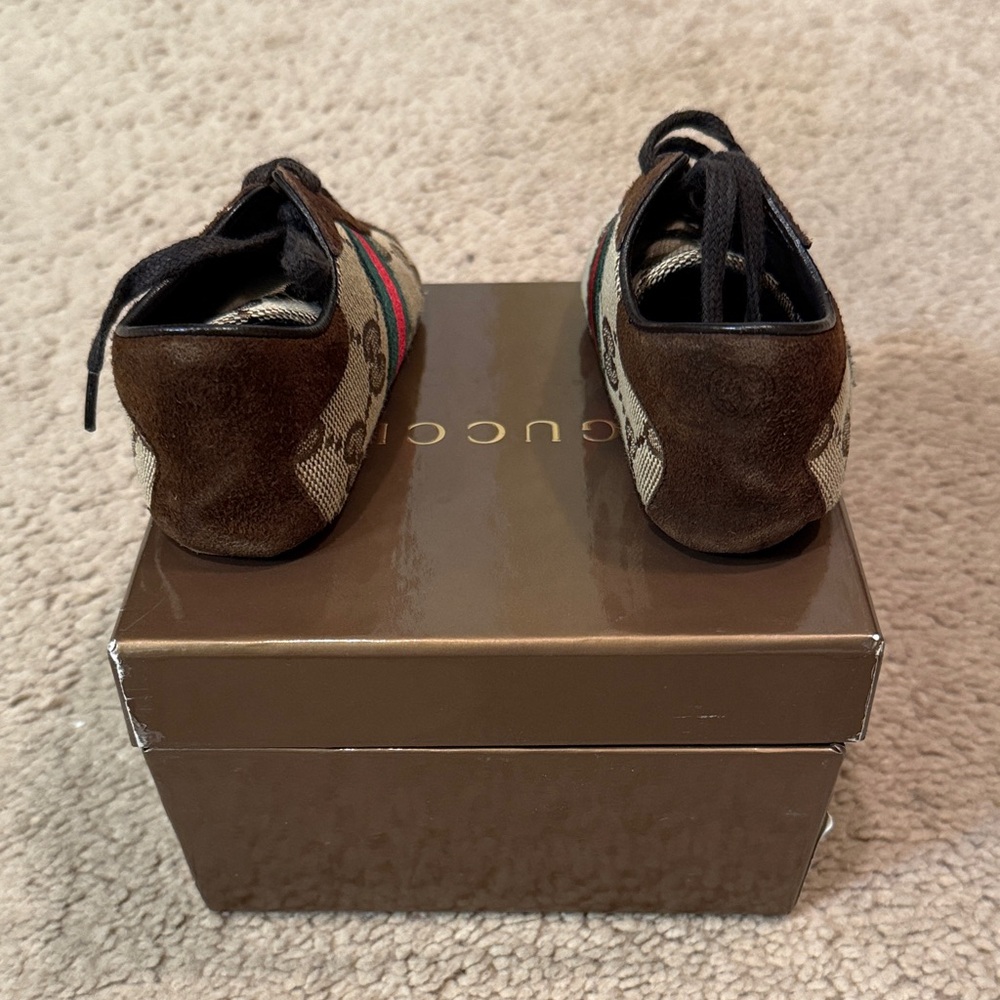 Gucci Baby Crib Brown and Beige Shoes - Picture 3 of 9